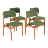 Set of 4 Erik Buch chairs for O.D. Møbler model 49 'Bur'
