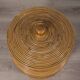 Vintage 1960s Italian design bamboo storage basket
