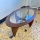 Astro oval coffee table  Victor Wilkins