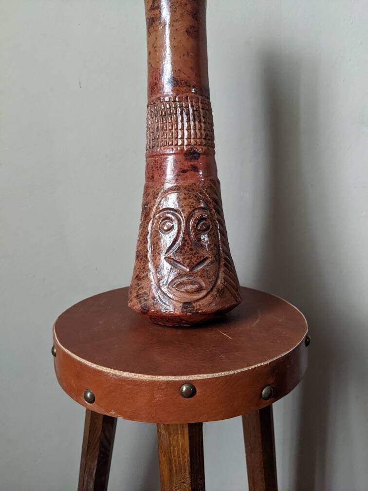 Vase en terre cuite poterie artisanale ethnique tribal slow décoration