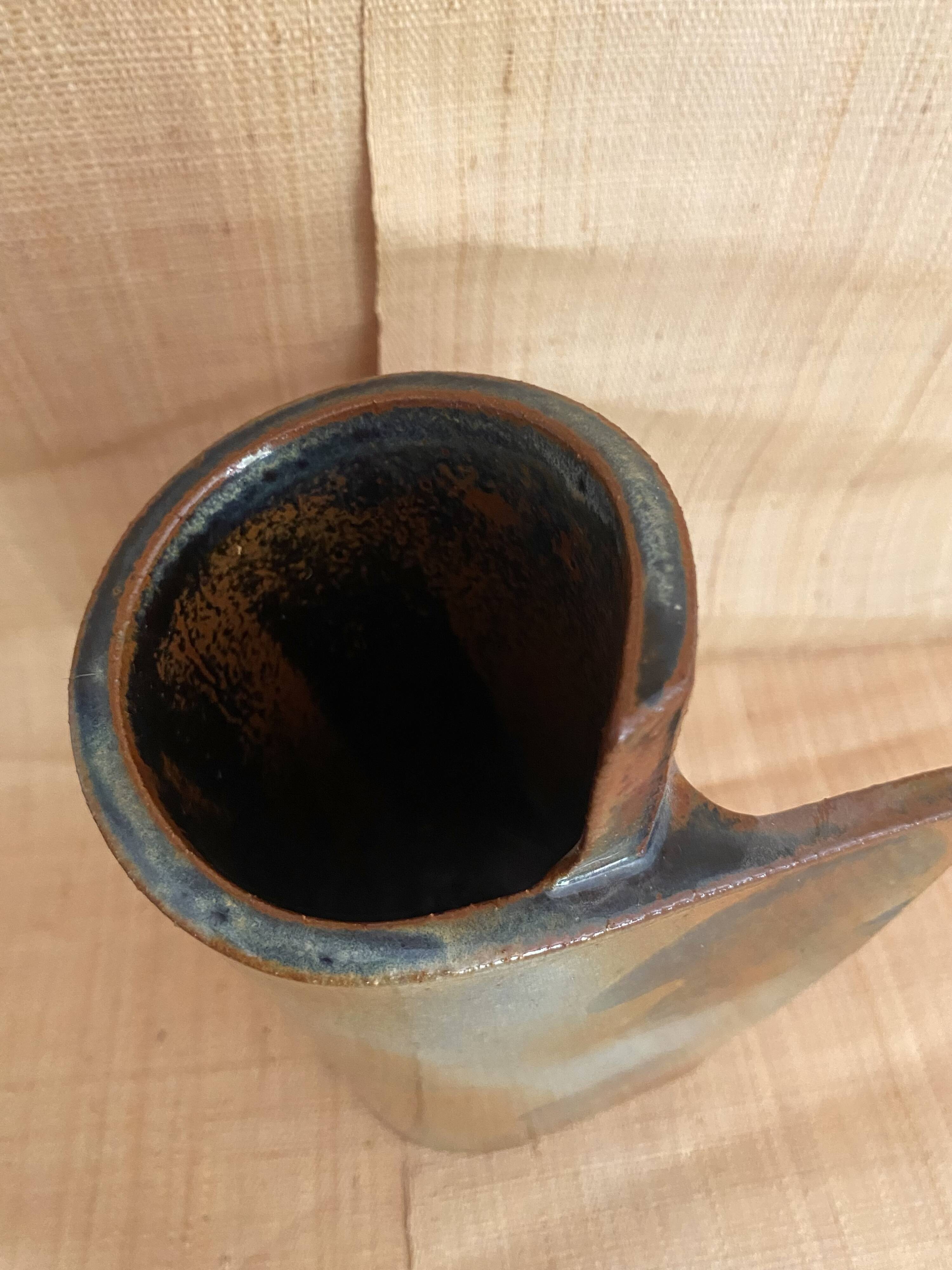 Free-form ceramic vase from the 1970s.