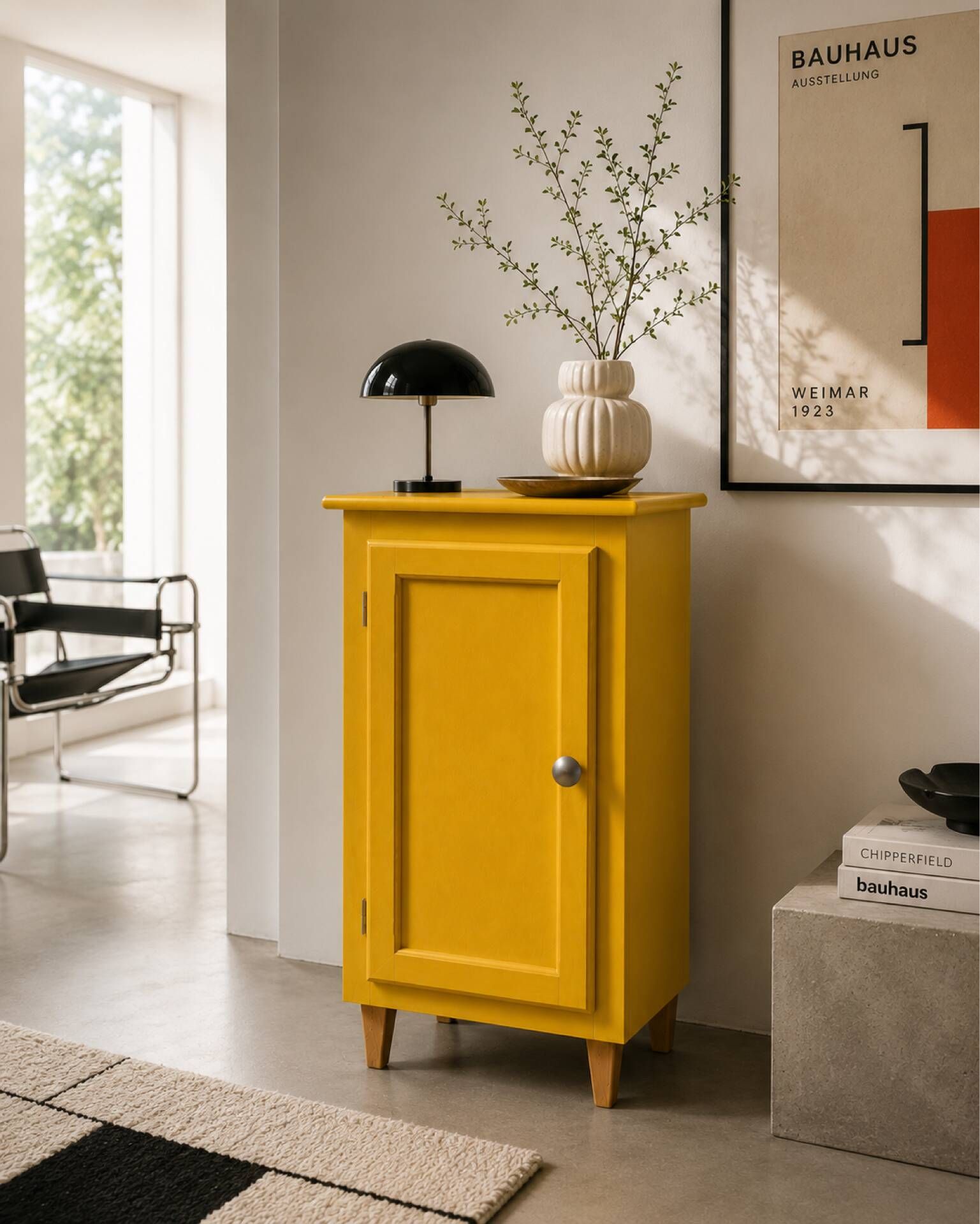 Art Deco ochre yellow Parisian buffet