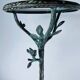 Metal pedestal table in the manner of Diego Giacometti