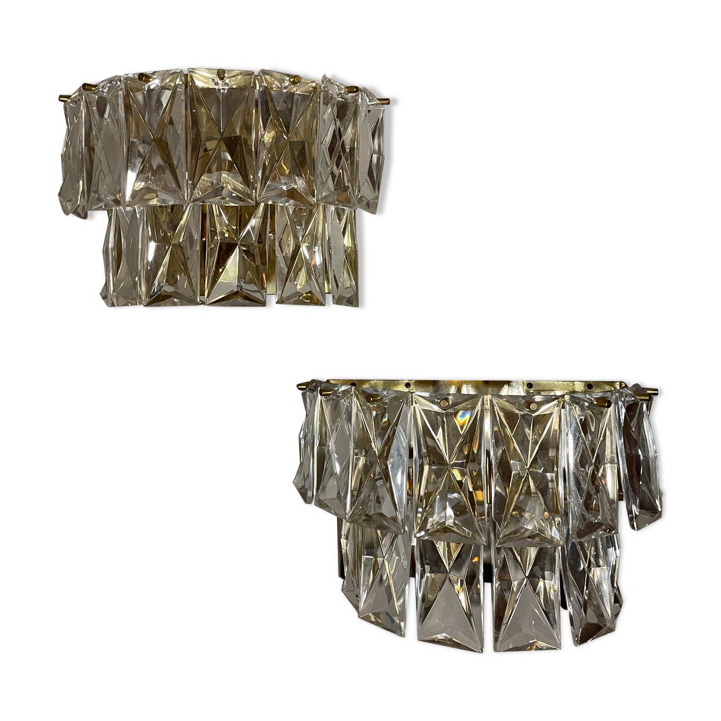 Pair of Kinkeldey wall lamps, Germany, 1970