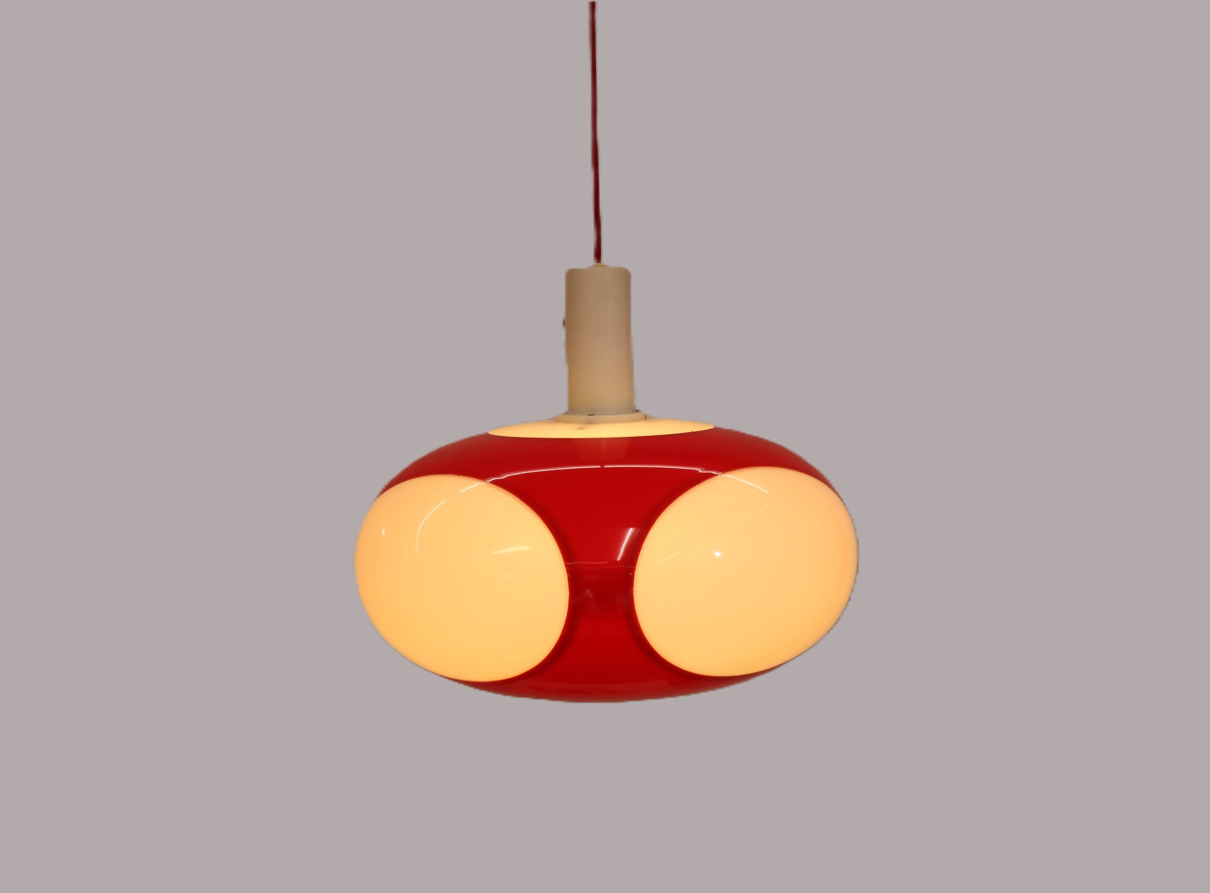 Space age bug eye UFO lamp *** Massive Belgium *** rare / white colour ***