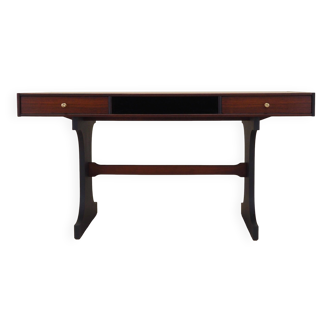 Mahogany desk, Italian design, 1960s, production: Italy