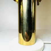 Type 742 Brass Coloured 'Orgue' Table Lamp, Possibly Maison Charles, France, 1960S