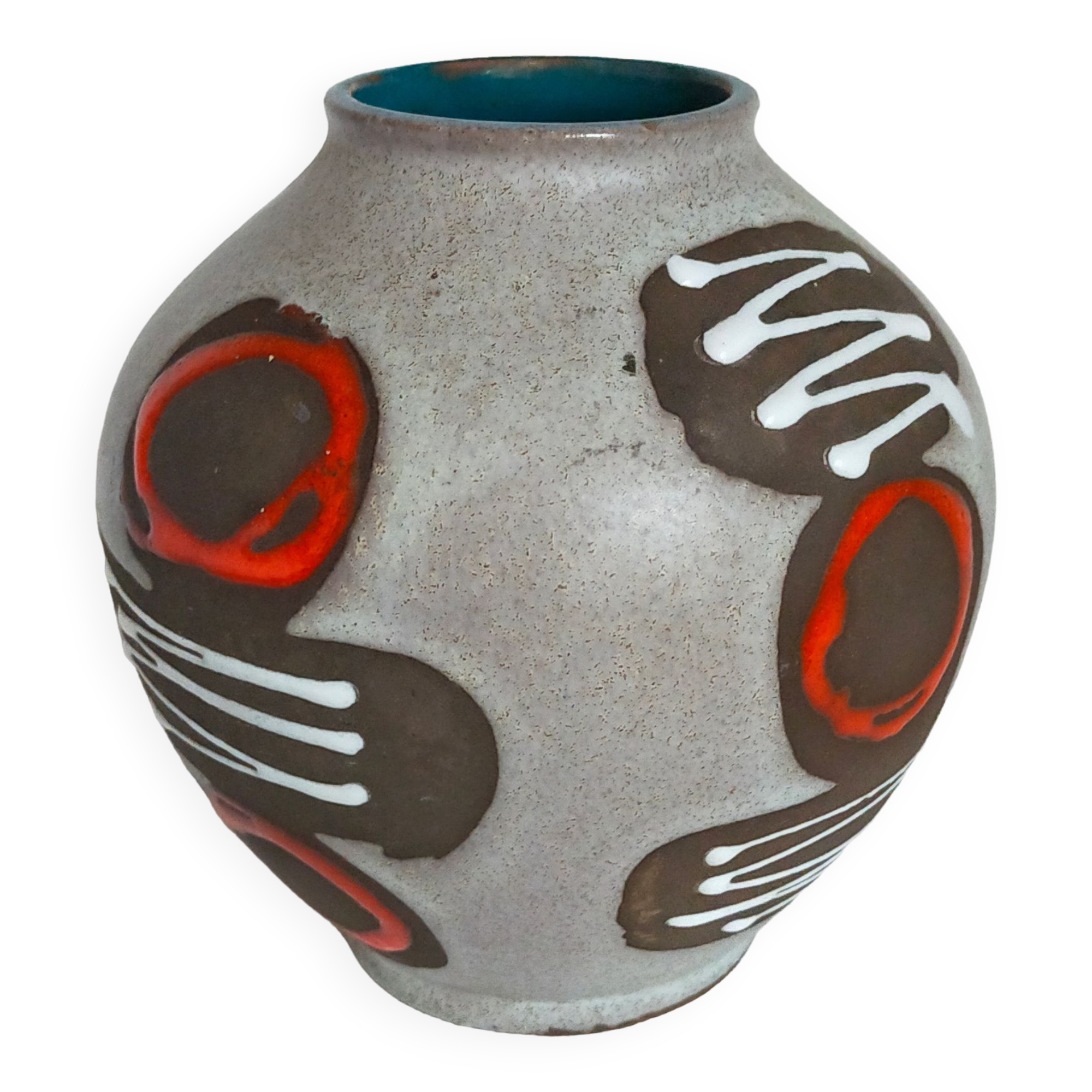 Ceramic ball vase west germany 50s