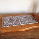 Wood ceramic platter