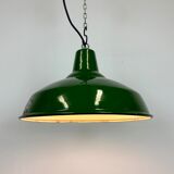 Industrial Green Enamel Factory Lamp from Benjamin, 1960s