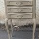 Pair of linen bedside