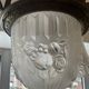 Pierre Gilles, beautiful art deco chandelier circa 1930 in bronze and molded glass