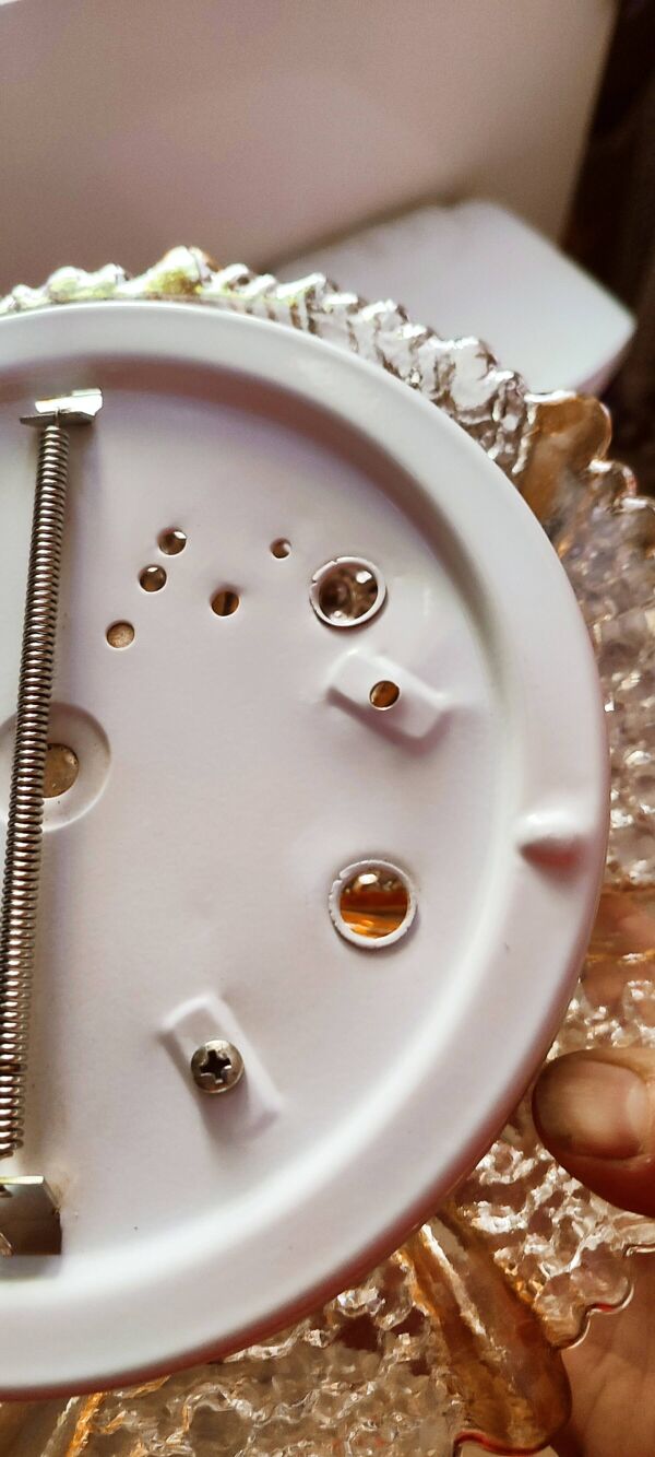 Plafonnier en verre à motif bulles