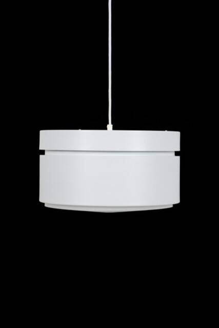 Big Danish Space Age pendant lamp / 1970s / Mid-century modern design / White