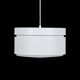 Big Danish Space Age pendant lamp / 1970s / Mid-century modern design / White