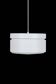 Big Danish Space Age pendant lamp / 1970s / Mid-century modern design / White
