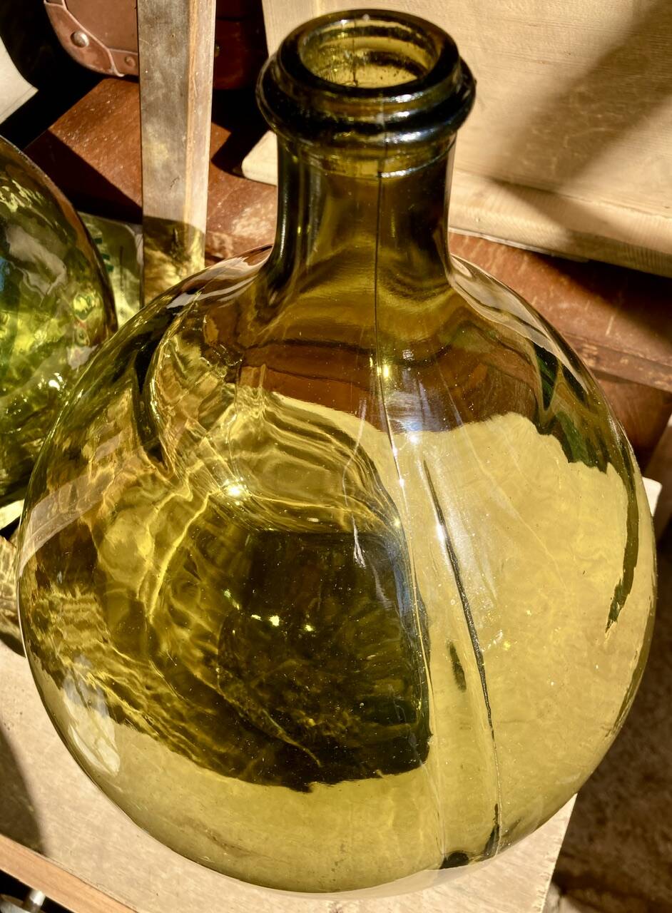 10L demijohn in a pretty olive green