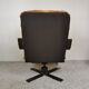 Fauteuil pivotant cuir scandinave
