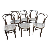 6 Chaises Thonet cannage