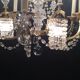 Chandelier bronze and crystal