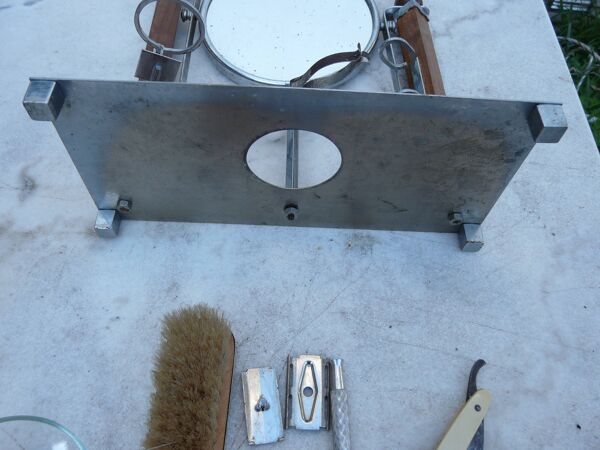 Barbière ensemble miroir de barbier et set de rasage