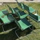 Set of 6 Chairs and 2 Matteo Grassi Armchairs in leather - rare "Basque" green