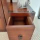 Step ladder side table in cherry wood and brass - Roche Bobois