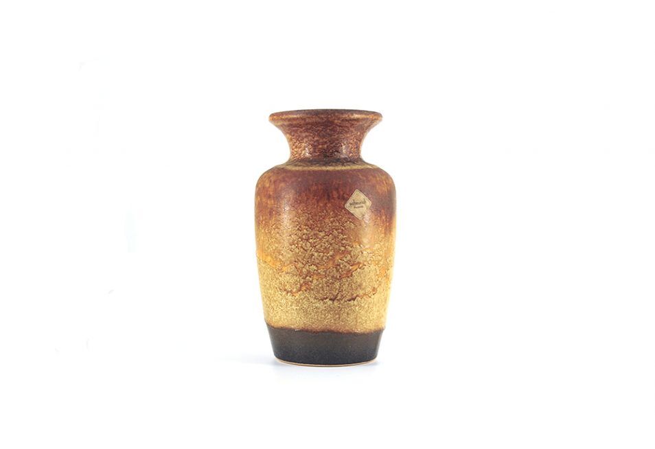 Vintage brown West German vase Scheurich.