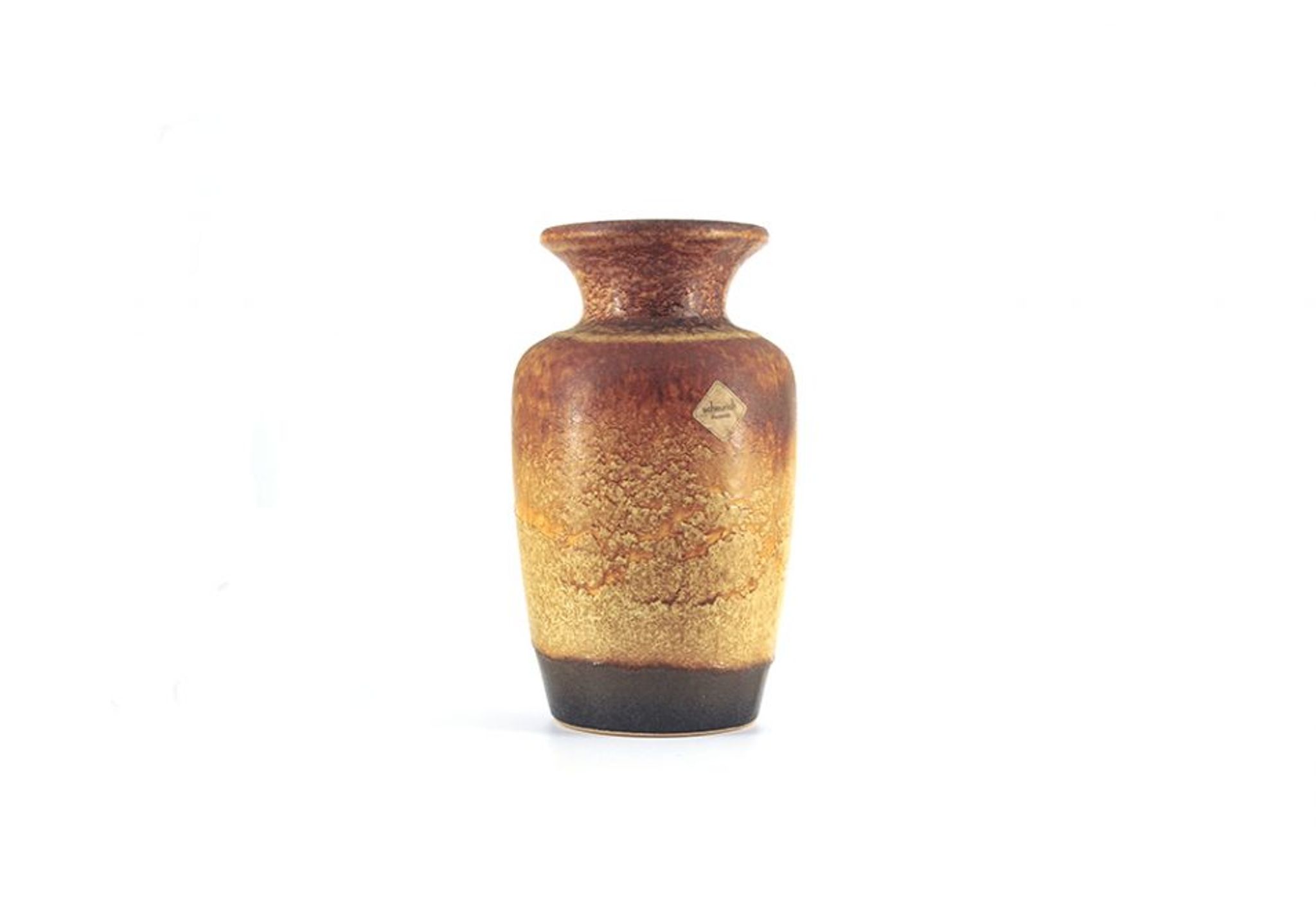 Vintage brown West German vase Scheurich.