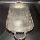 Silver metal tray