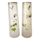 Pair of antique glass paste vases