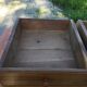 Old farmhouse table louis Philippe style in solid cherry with turned feet.