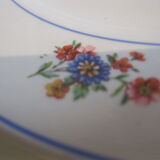 Lot of lunéville plates in half porcelain decoration "Marie"