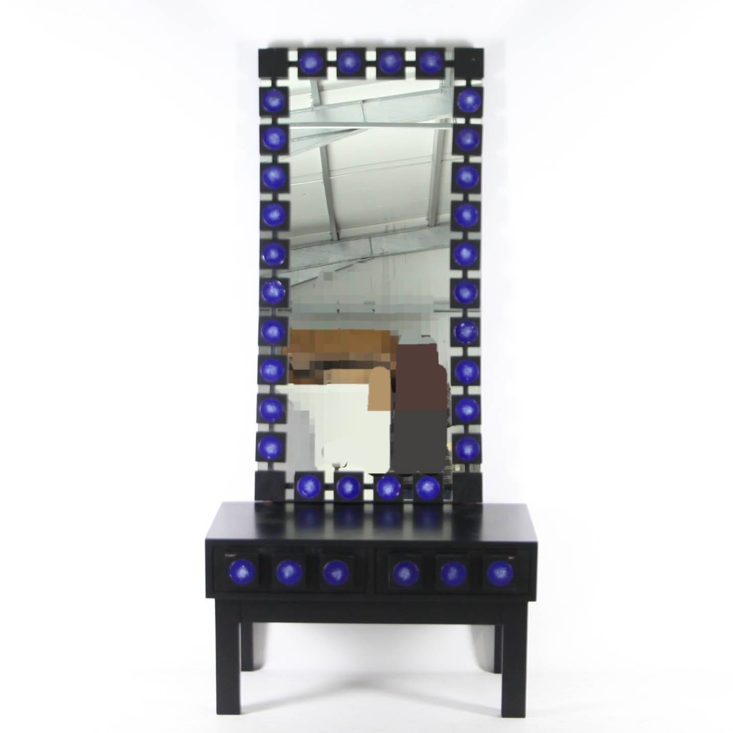 Ensemble console et miroir