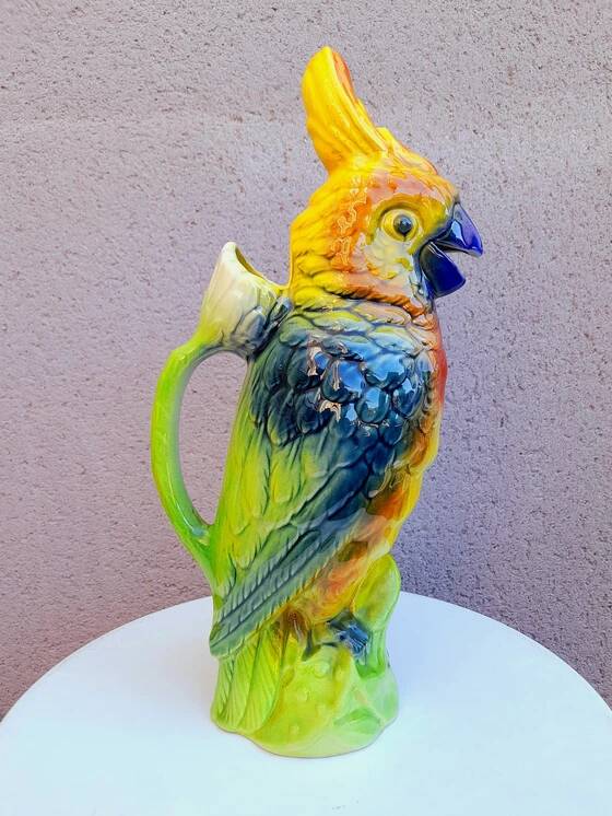 St Clément slip parrot pitcher, 1950