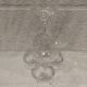 4 Baccarat crystal champagne glasses, Nancy model, foot size 14cl