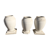 Lot of 3 stone jars