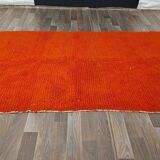Handwoven Berber rug, traditionally woven, size 150 x 250 cm, orange