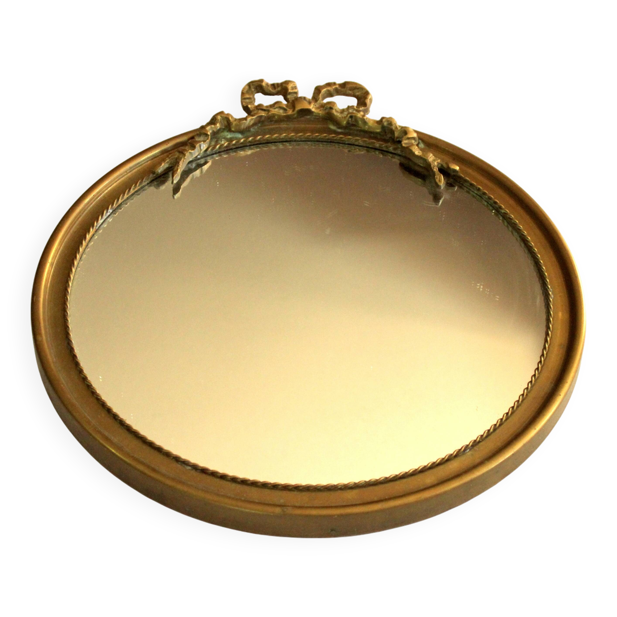 Round wall mirror from the 50s - Vintage
