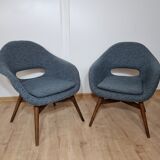 Restored shell armchair by Miroslav Navratil