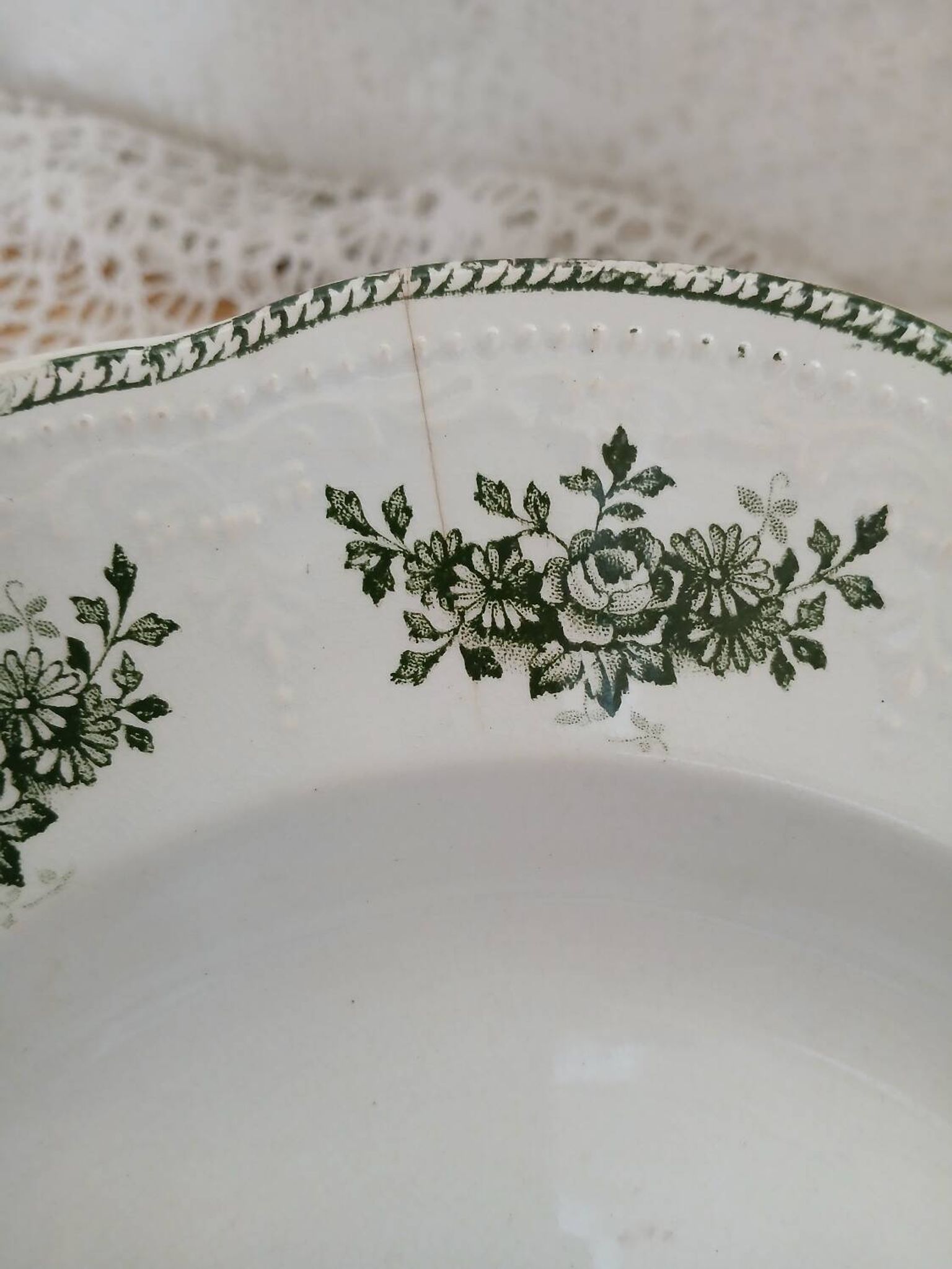 9 assiettes creuses Terre de fer Badonviller