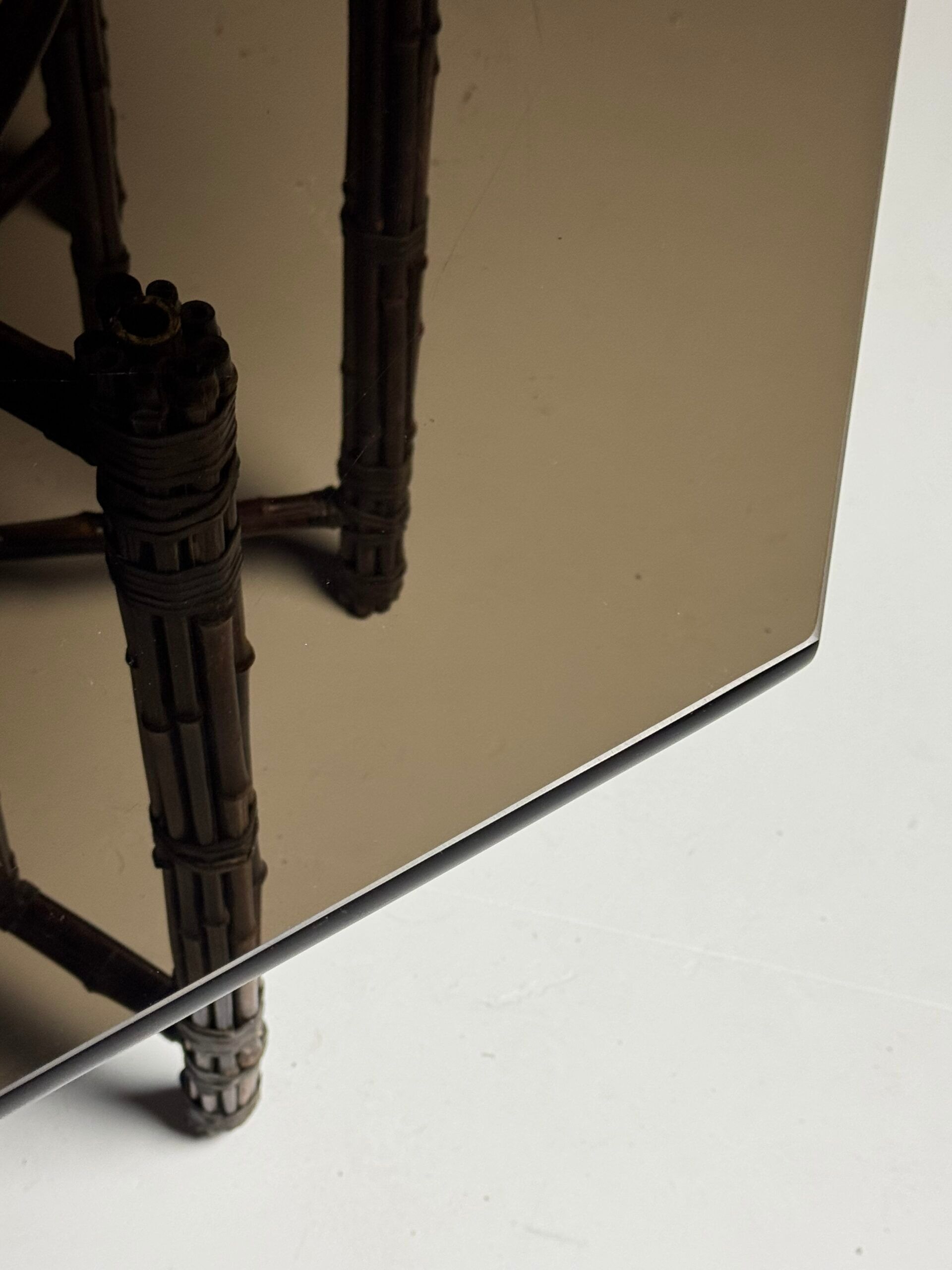 Table basse octogonale en bambou XL