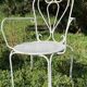 Pair of armchairs wrought iron garden chairs French iron armchairs 1950