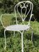 Pair of armchairs wrought iron garden chairs French iron armchairs 1950