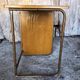 Office style stella metal & wood 3 drawers 70s vintage #a144