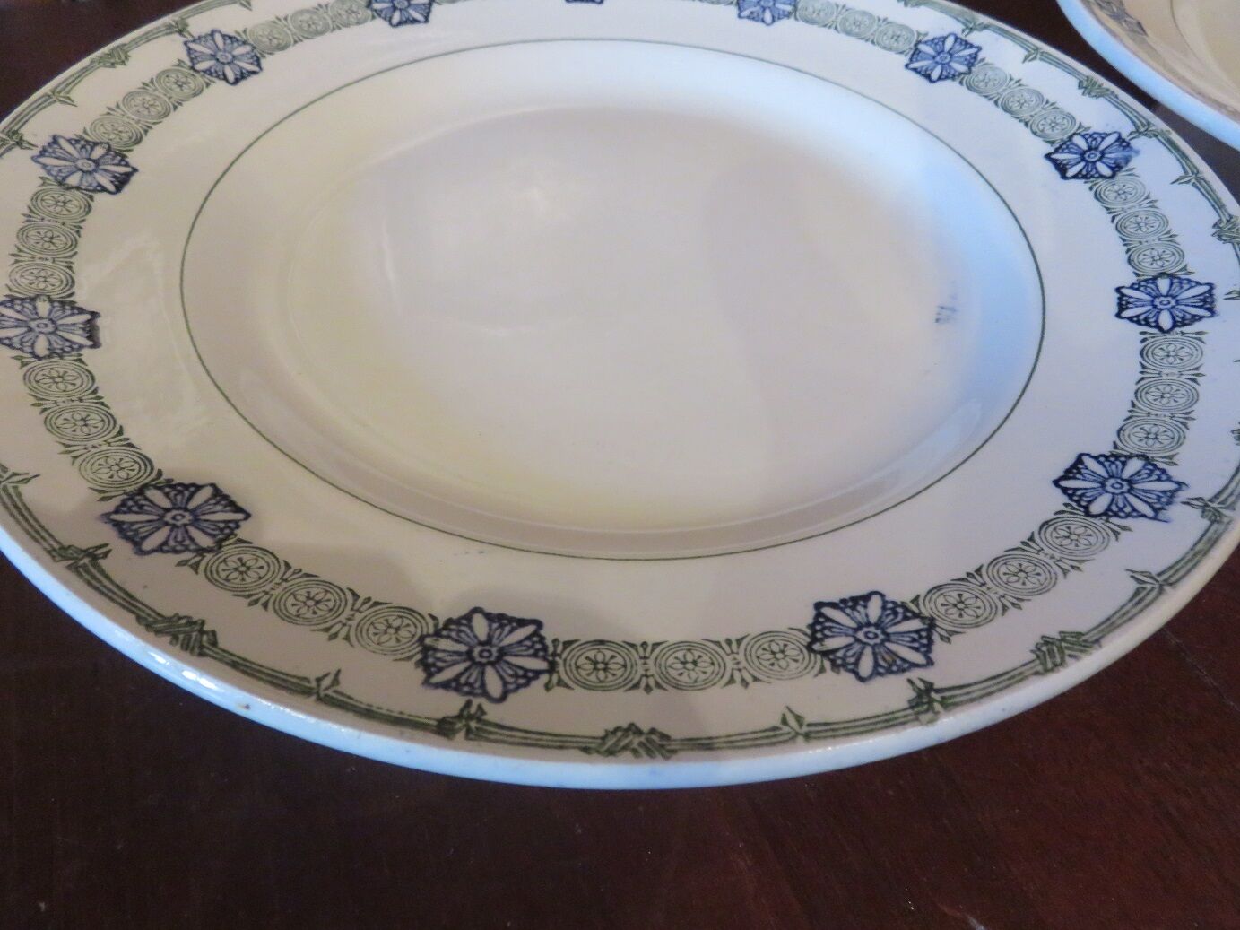 Duo of plates mounted St Amand