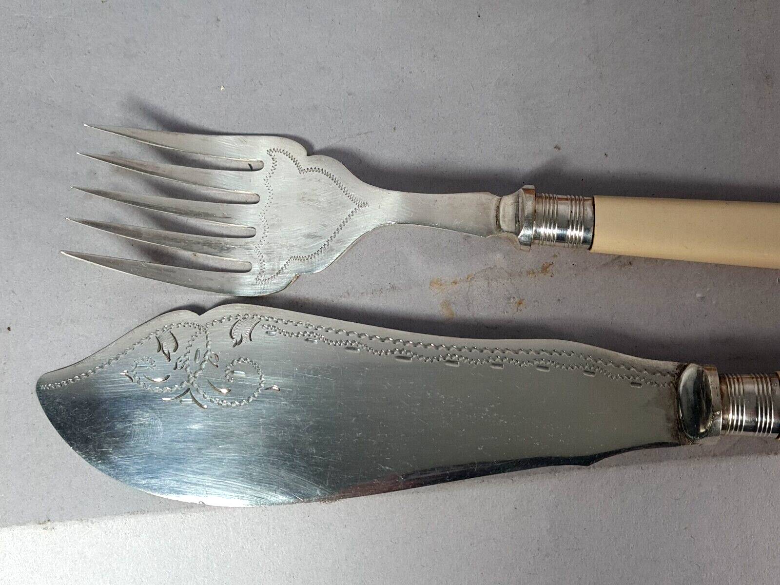 EPNS silver metal fish service, 6 people complete, good condition SB916