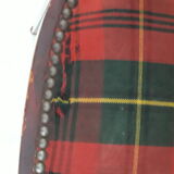 Bridge chair in Scottish check fabric