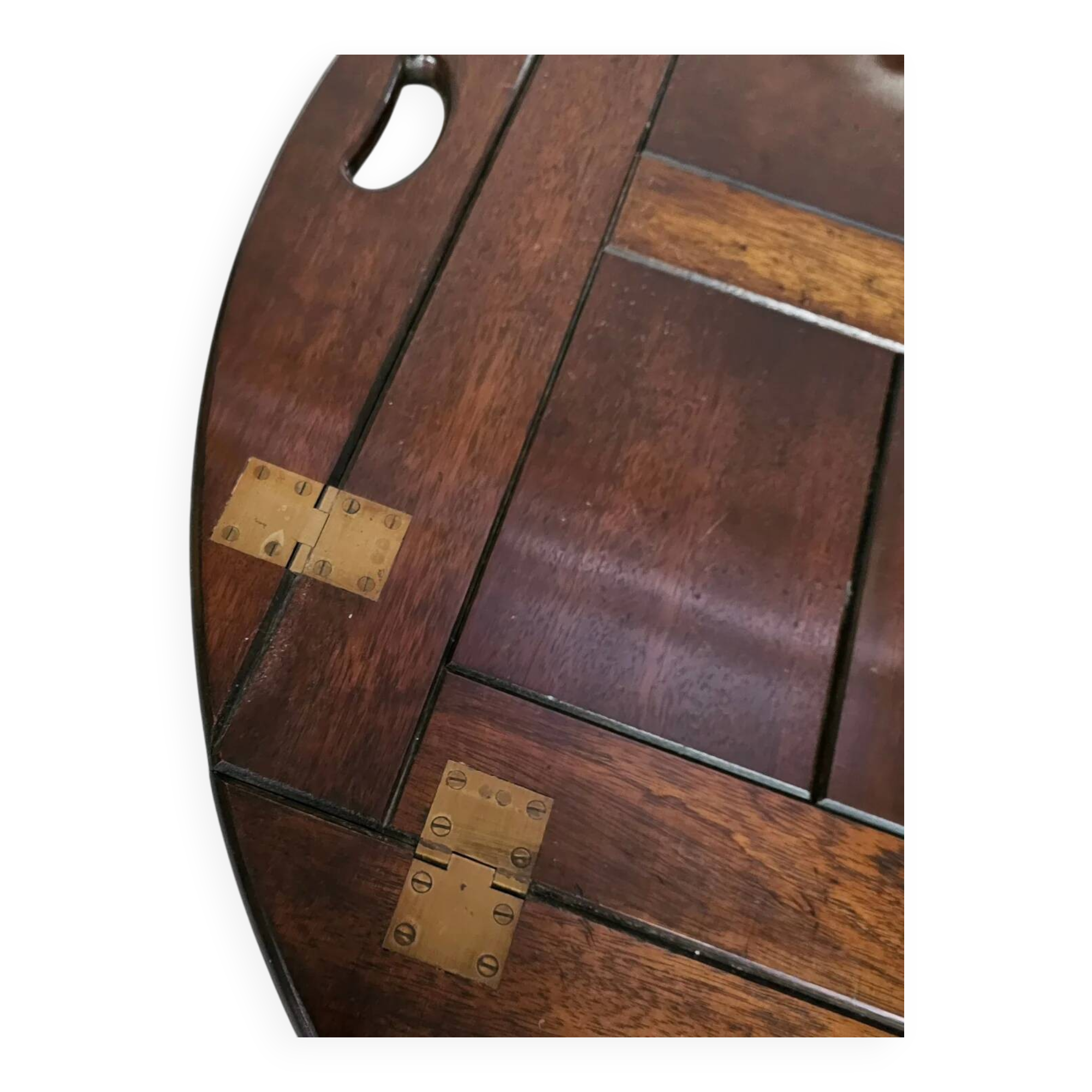 Plateau de service/plateau de majordome/table d'appoint pliable victorienne