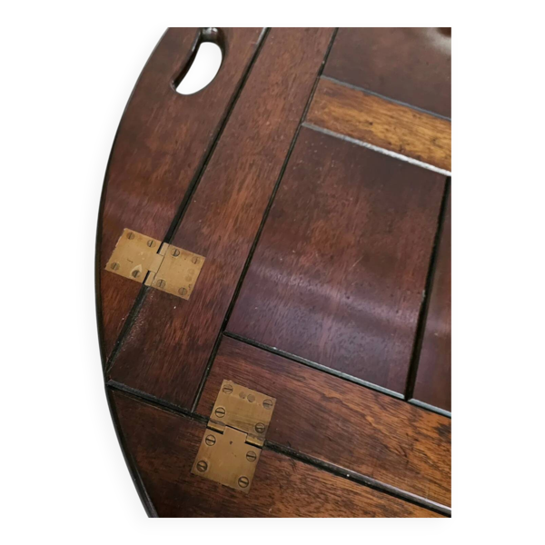 Plateau de service/plateau de majordome/table d'appoint pliable victorienne